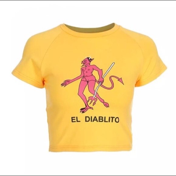 “El Diablito” Crop Top - Picture 2 of 3